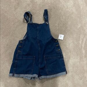 American Eagle Outfitters Dark Blue Women's Denim Overalls